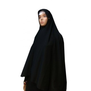 Jumbo Prayer Hijab Large-Black 